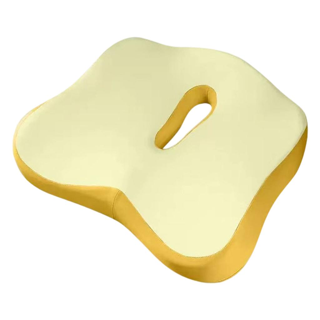 Ergonomic Office Seat Cushion with Ventilated Hollow Core Design for Back Pain Relief and Pressure Distribution