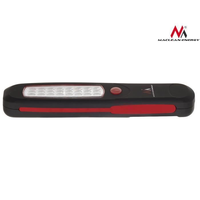 Lampe torche de travail - MACLEAN - MCE 03 - 24 LED - Aimant intégré - Crochet rotatif 360°