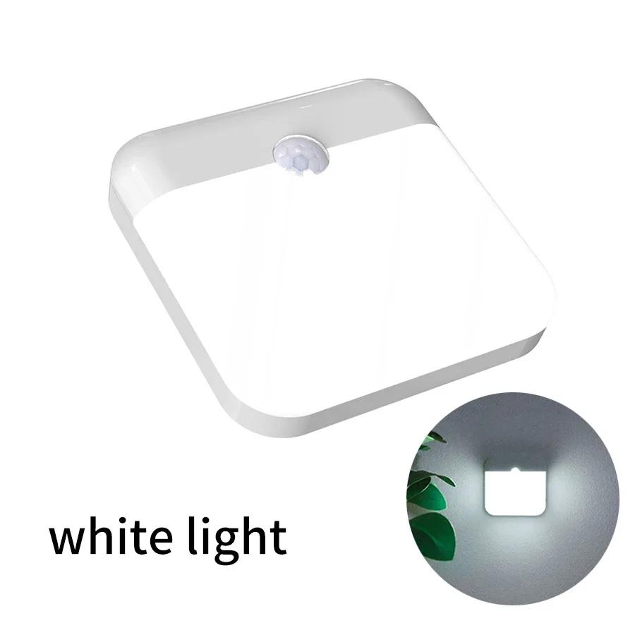 

Датчик движения светодиодный светильник беспроводной светодиодный ночник USB зарядка квадратный светильник для спальни кухни лестницы шкафа шкафа освещение