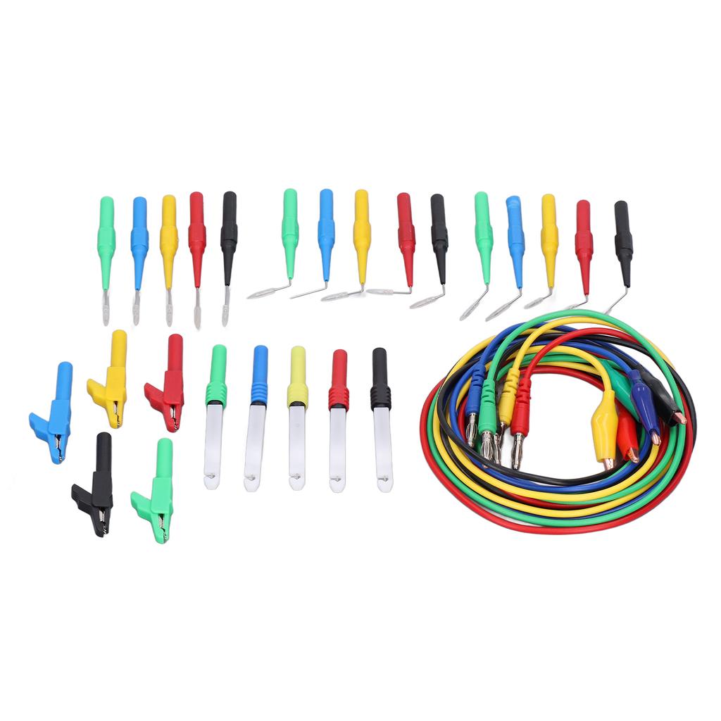 Banana Plug Test  S Kit Good Conductivity 90 Degrees  135 Degrees  180 Degrees  Back Probes 4mm Banana Plug Kit for Car