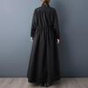 Übergroßer Vintage-Trenchcoat mit langen Ärmeln, schwarz, lässig, locker, für Herbst, Frühling, Winter, Oberbekleidung für Damen