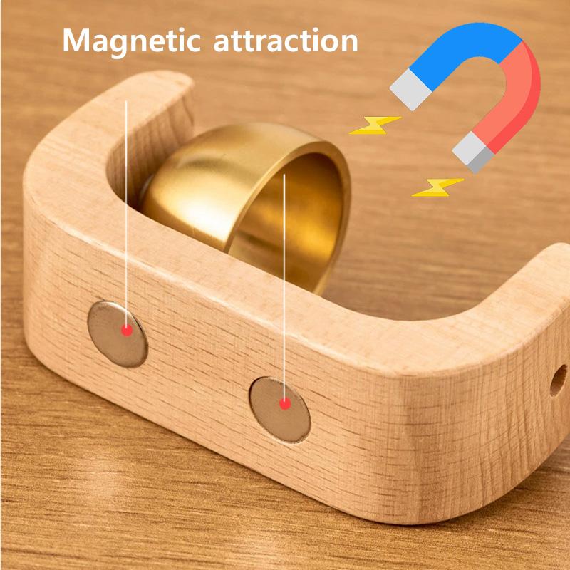 Door Bell Wooden Wind Chimes Wireless Magnetic Home Small Bell Decorations Entrance Clock Reminder Chimes Home DecorMinimalism