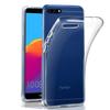 Coque et tour de cou pour Huawei Y6 2018 - TPU Souple Transparent Cordon Noir réglable Phonillico®