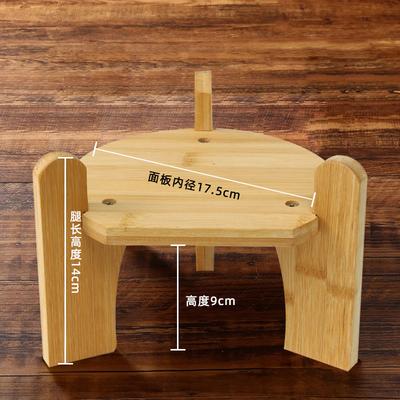 Solid Bamboo Wine Bottle and Vase Display Rack