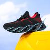 Autumn New Style and Lightweight Men's Running Shoes Large Size Flying Woven Breathable Mesh Blade Sports Casual Shoes