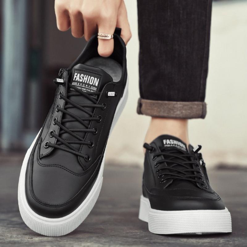 Casual Sneaker Men's Shoes Plus Size 46 47 48 2026 Spring New White Sneakers Men's Casual Board Shoes Men's Casual Shoes Leather