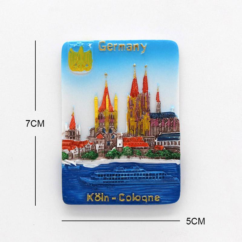 Kühlschrank magnetische Kühlschrankaufkleber Deutschland Kölner Dom Berlin Heidelberg neikal Dresden München Deutschland Tourismus Souvenir