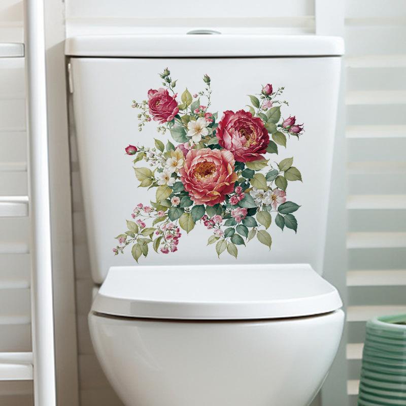 Peony Flower Wall Sticker for Living Room Sofa Background Home Decor Wall Art Decal