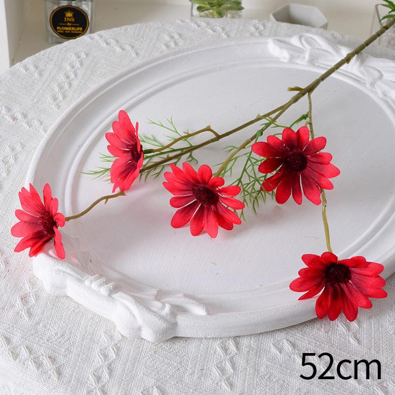 Chamomile Simulation Flower Daisy Decor Dining Table  Living Room Artificial Flower Arrangement Wild Chrysanthemum Silk Flower