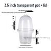 Durable PET Seedling Cups with Lids – Available in 3.5", 4", and 5" Sizes for Flower Pot and Nutrient Use