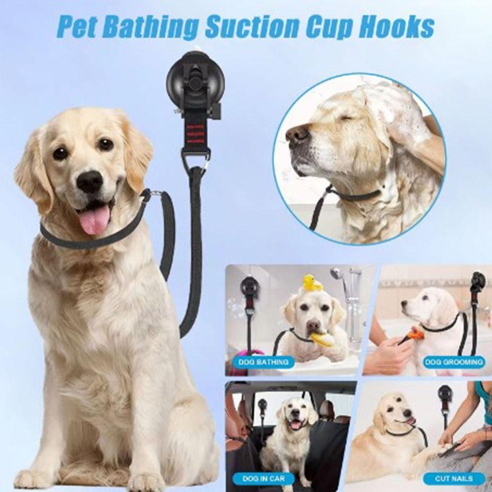 Adjustable Collar Pet Grooming Restraint Leash Strong Suction Cup Dog Table Sling  Cat Shower
