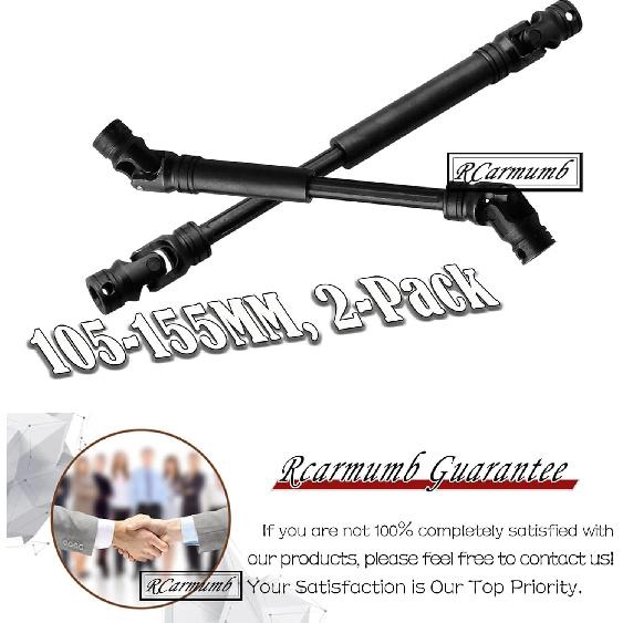 RC Drive Shaft Universal Upgrades for 1/10 Axial SCX10 II Redcat D90 Gen7/Pro RC4WD GEN8 SCX10 2, Rcarmumb 2pcs RC Crawler Driveshaft,Harden Steel