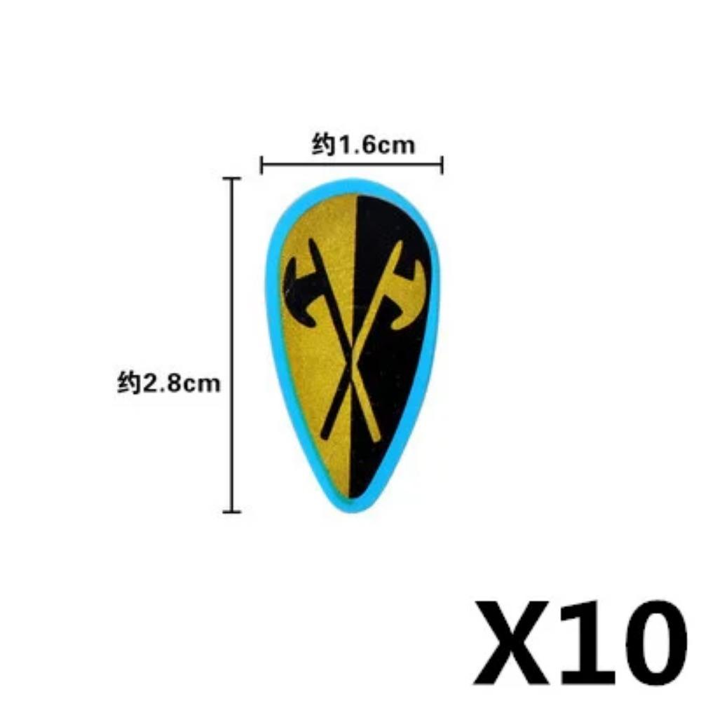 MOC Blocuri de Construcții Militare Figurine Soldați Medievali Accesorii Arme Leu Roșu Vultur Negru Cavaler Armură Scut Mini Cărămizi