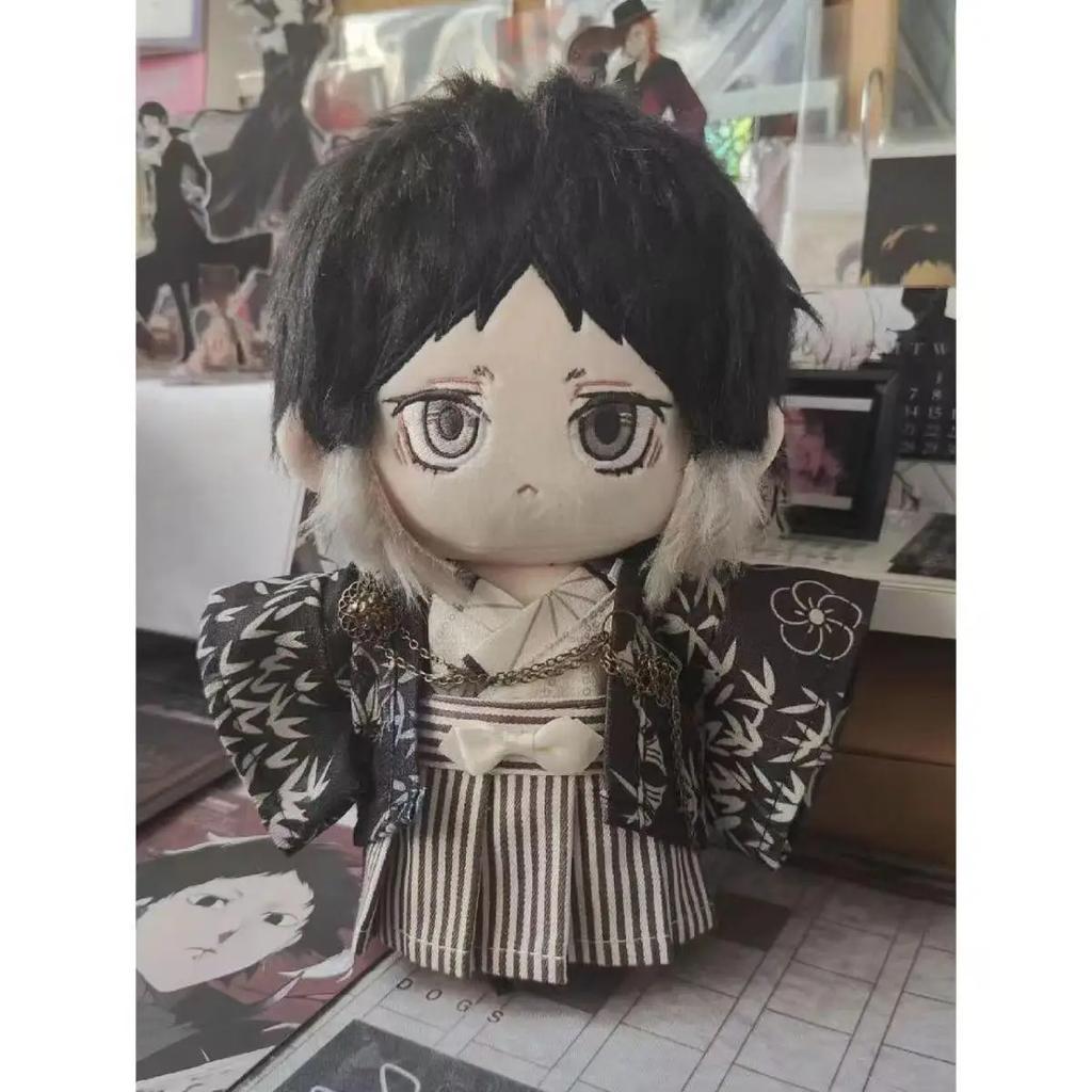 20cm Anime Bungou Stray Dogs Akutagawa Bello Bambole Vestite Cartone Animato Peluche Giocattoli Bambini Fan Adulti Cotone Regalo