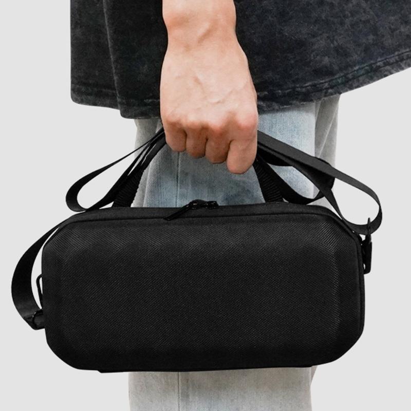 Shockproof Carrying Case Portable Storage Handbag Compatible For Charge 6 Bluetooth-compatible Speaker Black