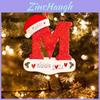 Delightful Resin Hand-painted Christmas Ornament Set Featuring 26 Colorful Letters A To Z For Festive Decor