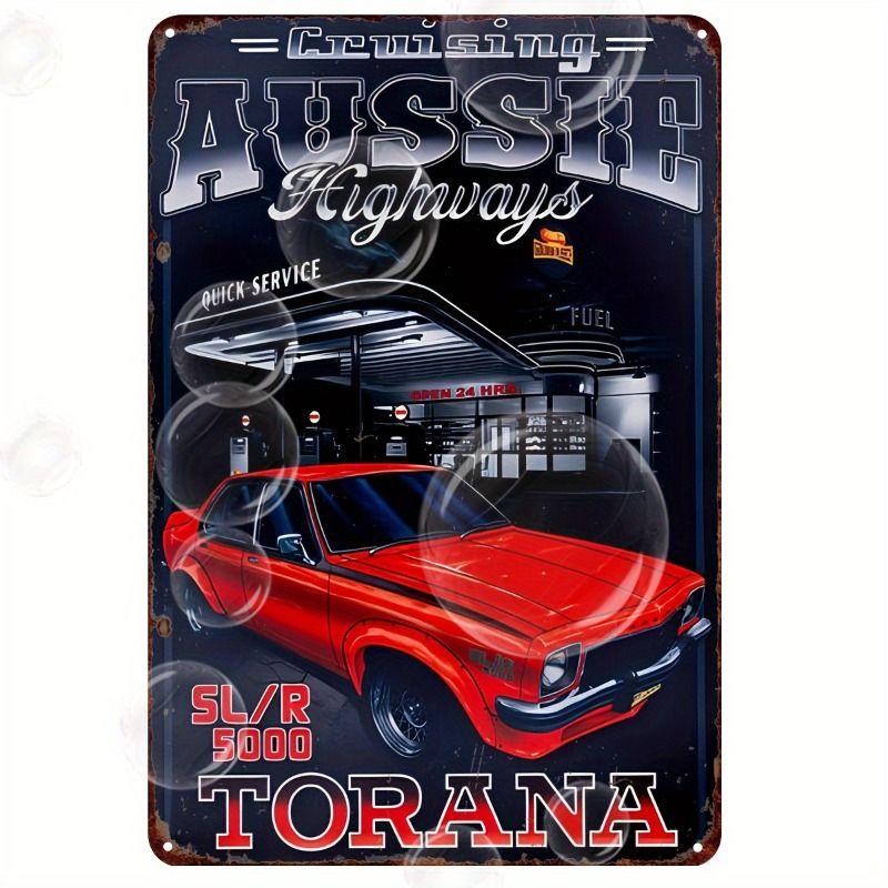 

Retro Car Metal Tin Sign Vintage Garage Wall Decor