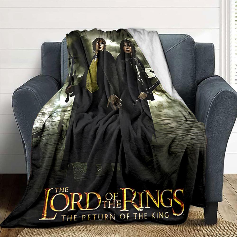 1pc Lord of the Rings Return of the King Flannel Blanket Soft Warm Throw for Home, Office, Travel, All-Season Cozy Bedding Gift L1411
