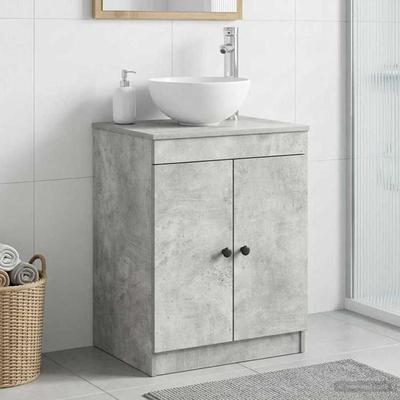 Maison Exclusive - Armoire De Salle De Bain Gris Béton 54 X 41 X 70 Cm