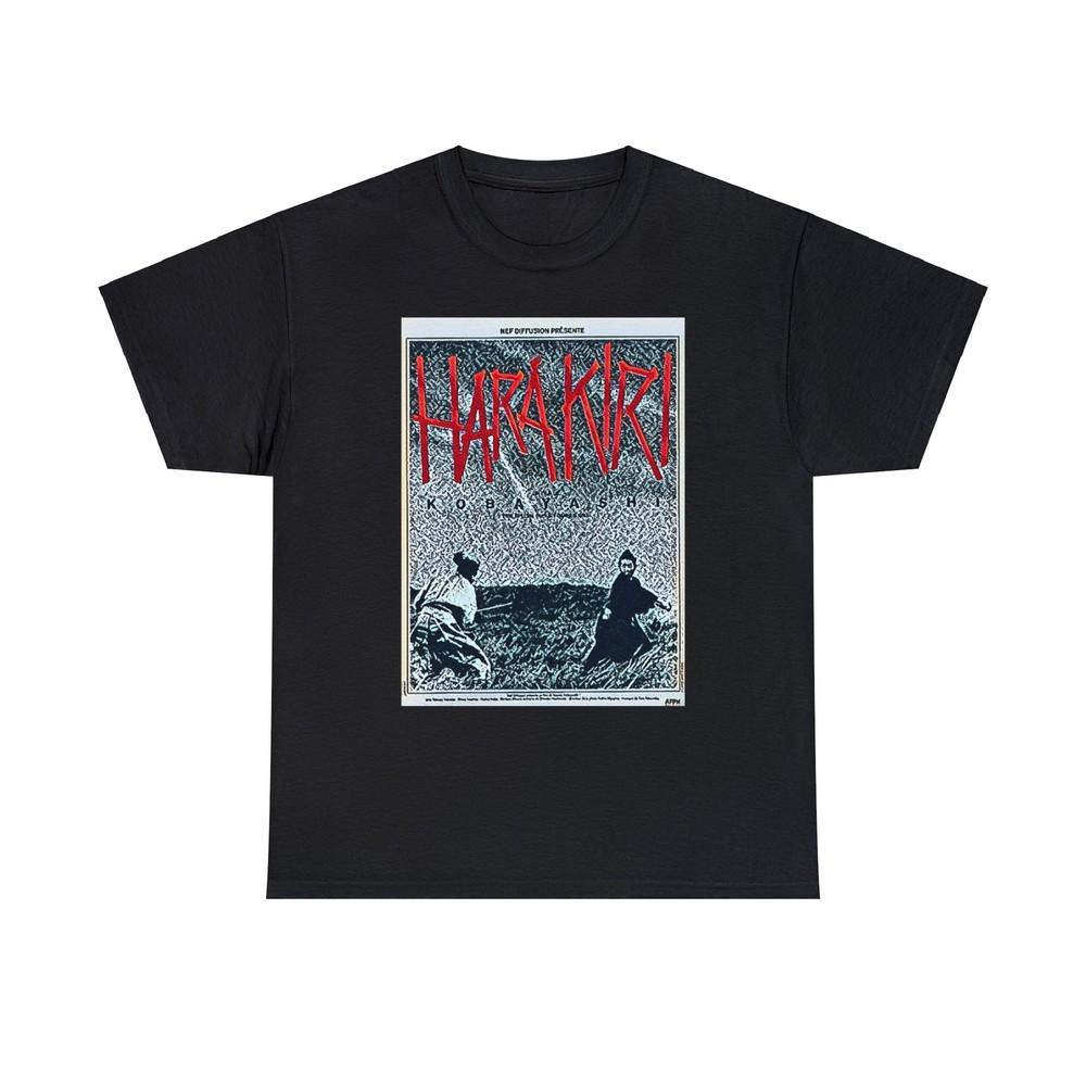 

Harakiri Shirt Graphic Print SS Japanese Art Movie Unisex Heavy Cotton Crew Tee S