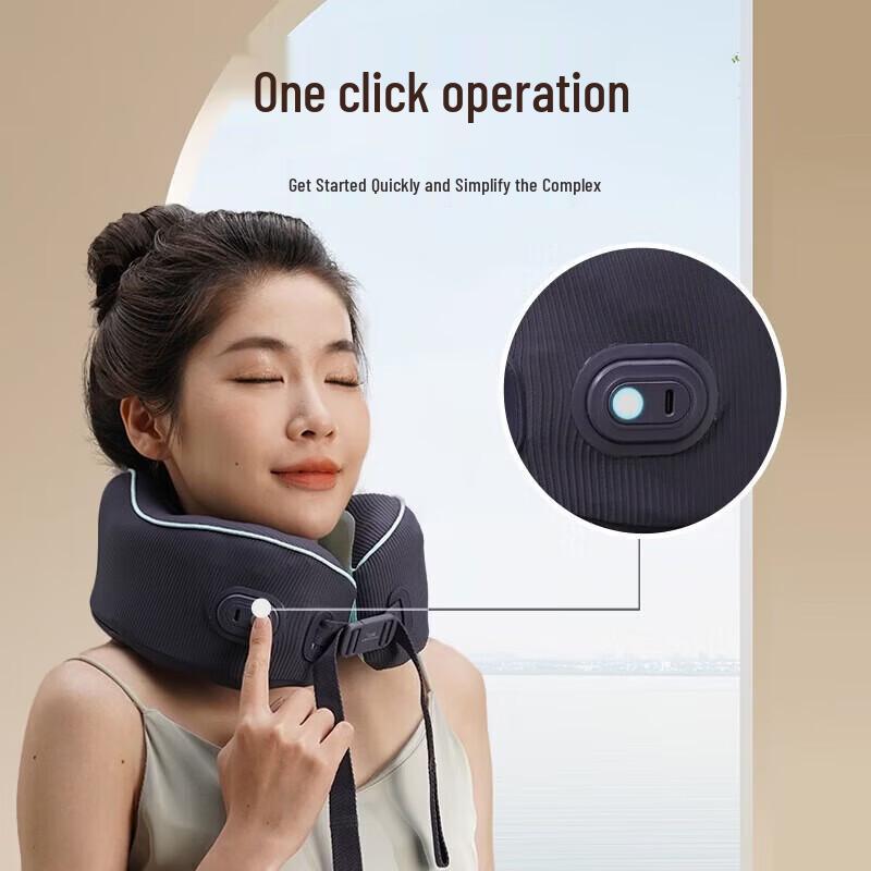 HEZHENG Portable U-shaped Neck Massager Pillow CN plug (adapter included)