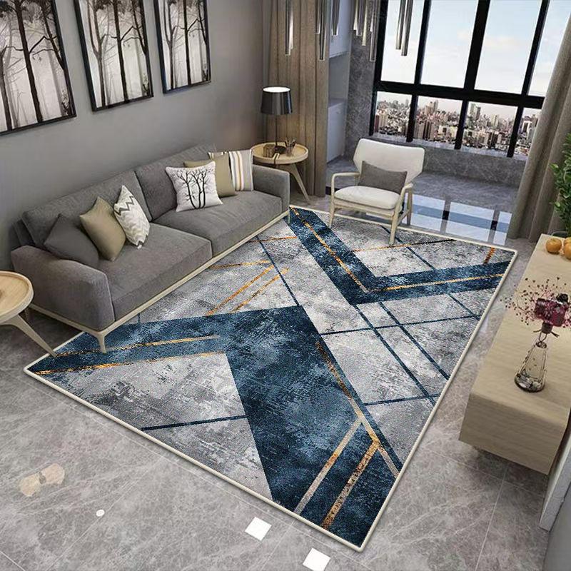 Nordic Geometric Household Carpets for Living Room Decorative Rug Carpets for Bed Room Washable Non-slip Floor Mat Dining Room