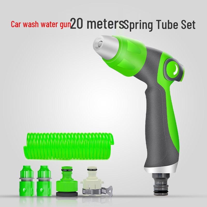 Teleskopická vysokotlaká vodní hadice a multifunkční tryska pro mytí aut a domácí použití