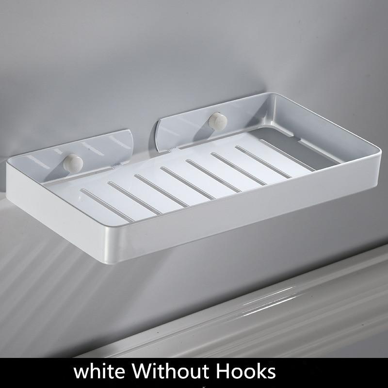 Tuqiu Rose Gold Bathroom Shelf Gold Soap Holder SUS 304 Black Bathroom Soap Dish Wall Mounted white Kitchen Storage holder