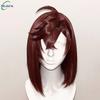 Hochwertige Momo Ayase Cosplay-Perücke Dandadan Cosplay Braunes kurzes hitzebeständiges synthetisches Haar Anime-Perücken + Perückenkappe