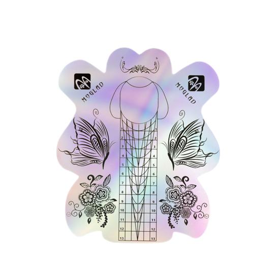 

100 шт. наклейки для ногтей изысканный узор влагостойкий пластиковый акриловый УФ-гель для наращивания ногтей