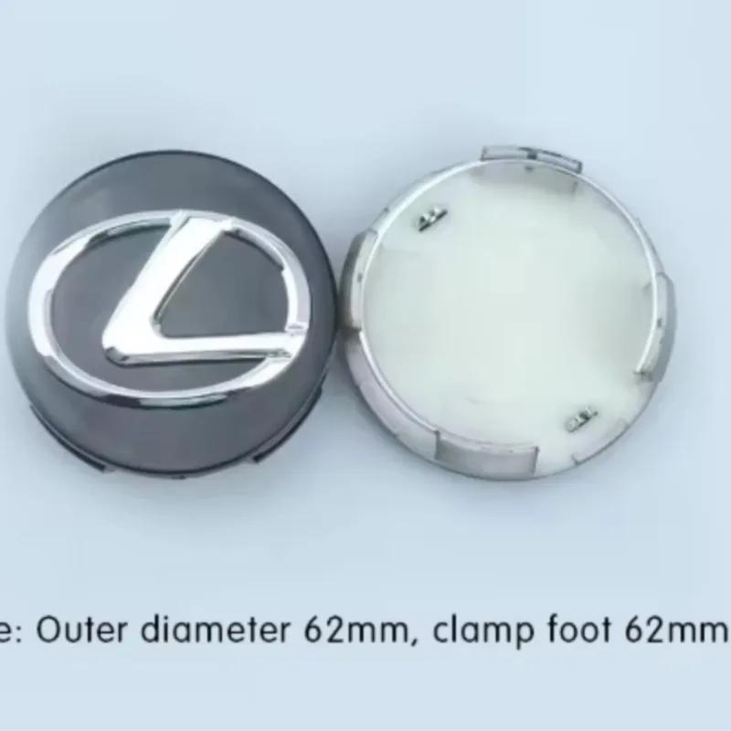 4 ks 62MM Krytky středů kol automobilu Odznaky nábojů Kryty pro Lexus IS250 IS200 CT200h GS300 LS430 RX450h LX570 IS300 ES RX LS IS NX CT