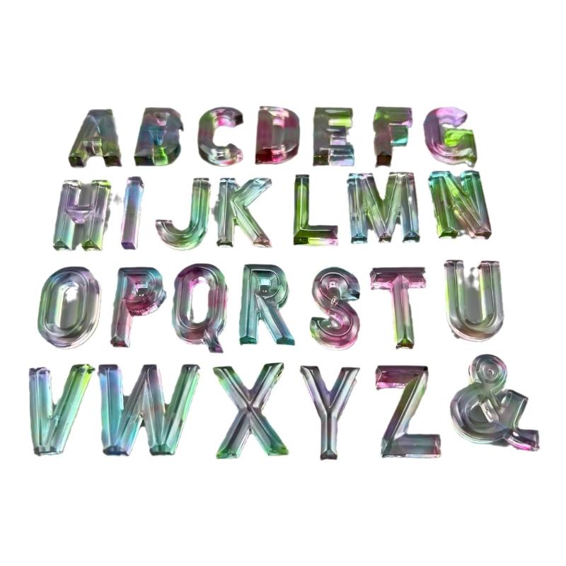 Capital Letter Shaped Silicone Resin Mold Jewelry Casting Molds Ornament Moulds Silicone Casting Tools Silicone Material