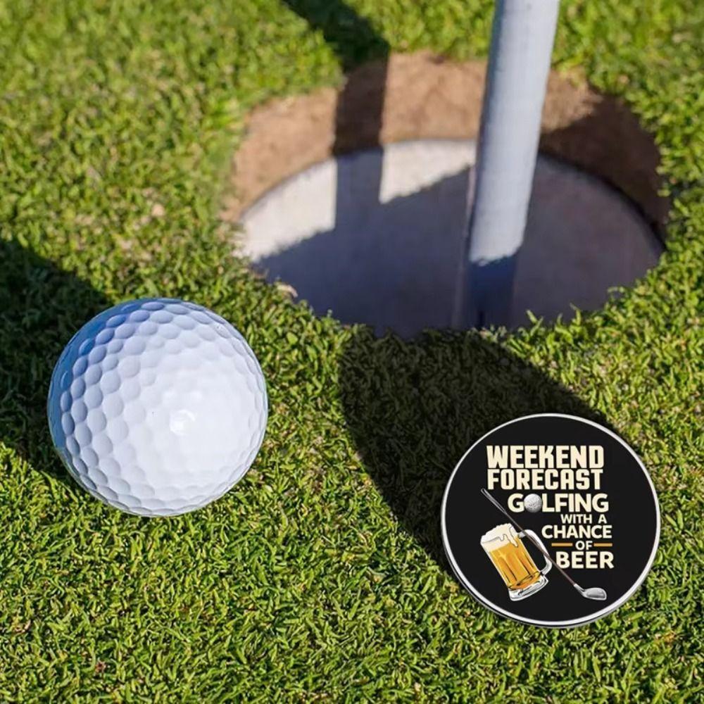 Magnetic Golf Hat Clips Position Marker Golf Cap Clips Creative Golf Ball Marker  Golf Lover