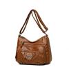 Mehrschichtige Damen Vielseitige Modische Große Kapazität Mittelalterliche Ein-Schulter Crossbody-Tasche