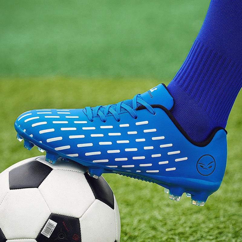 Men's and Women's Youth Students Professional Competition Training Shoes AG Spike Football Shoes Children's Football