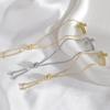 Electroplated Cross Bracelet with Hollow Design, Handcrafted Jewelry Featuring Zirconium Stones, Adjustable Bracelet