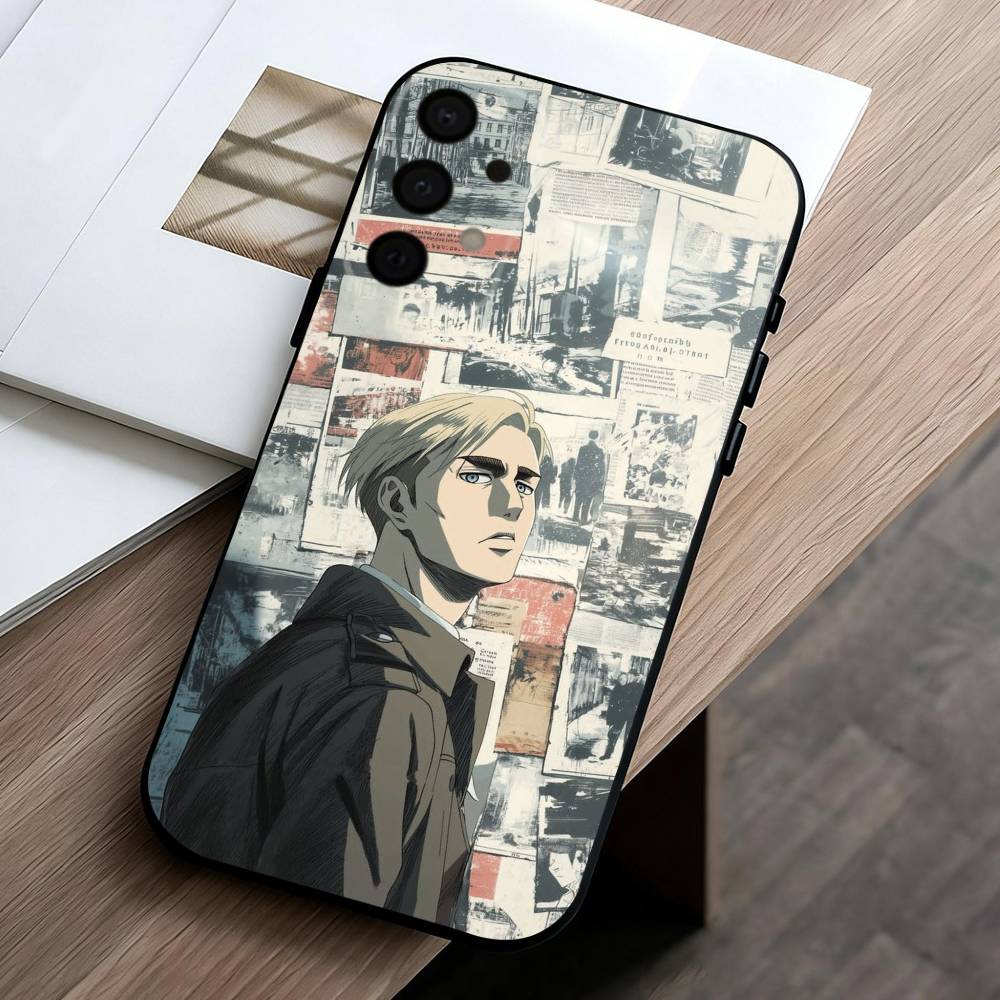

A-anime E-Erwin S-Smiths-S Phone Case For Samsung Galaxy A73,A72,A71,A70,A53,A52,A51,Soft Silicone Black Cover Samsung a12