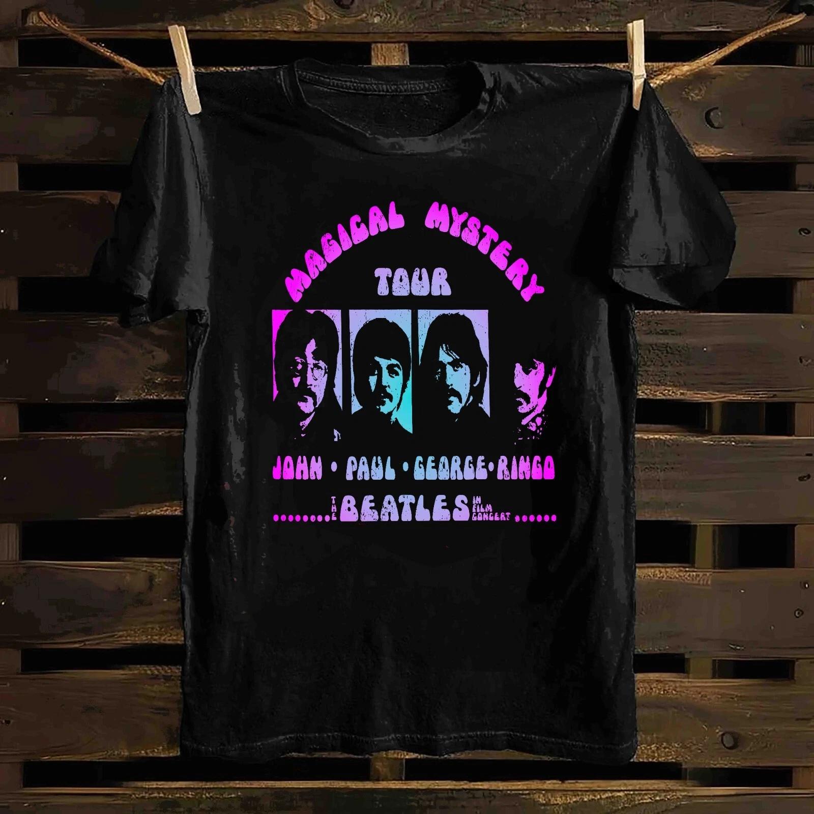 Хлопковая футболка The Beatles Magical Mystery Tour Психоделическая XL 3XL