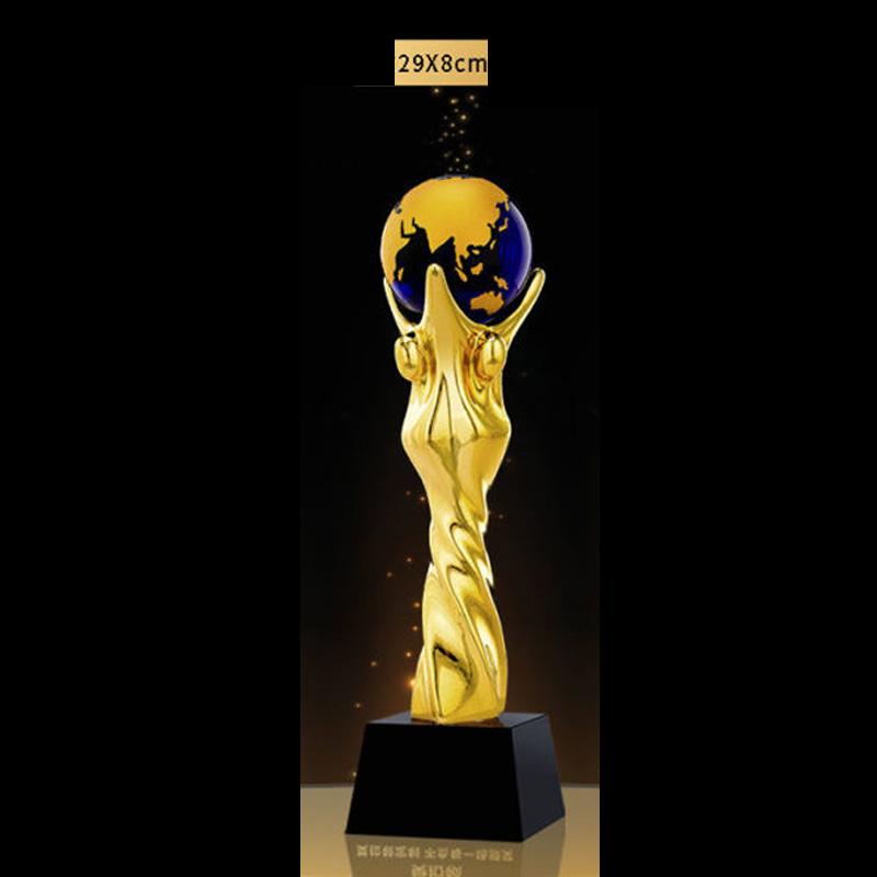 Creative Electroplated Resin Trophy, Crystal Base , Dance , Music , Sports, Competition Awards, Customized, Home Decoration, 1Pc