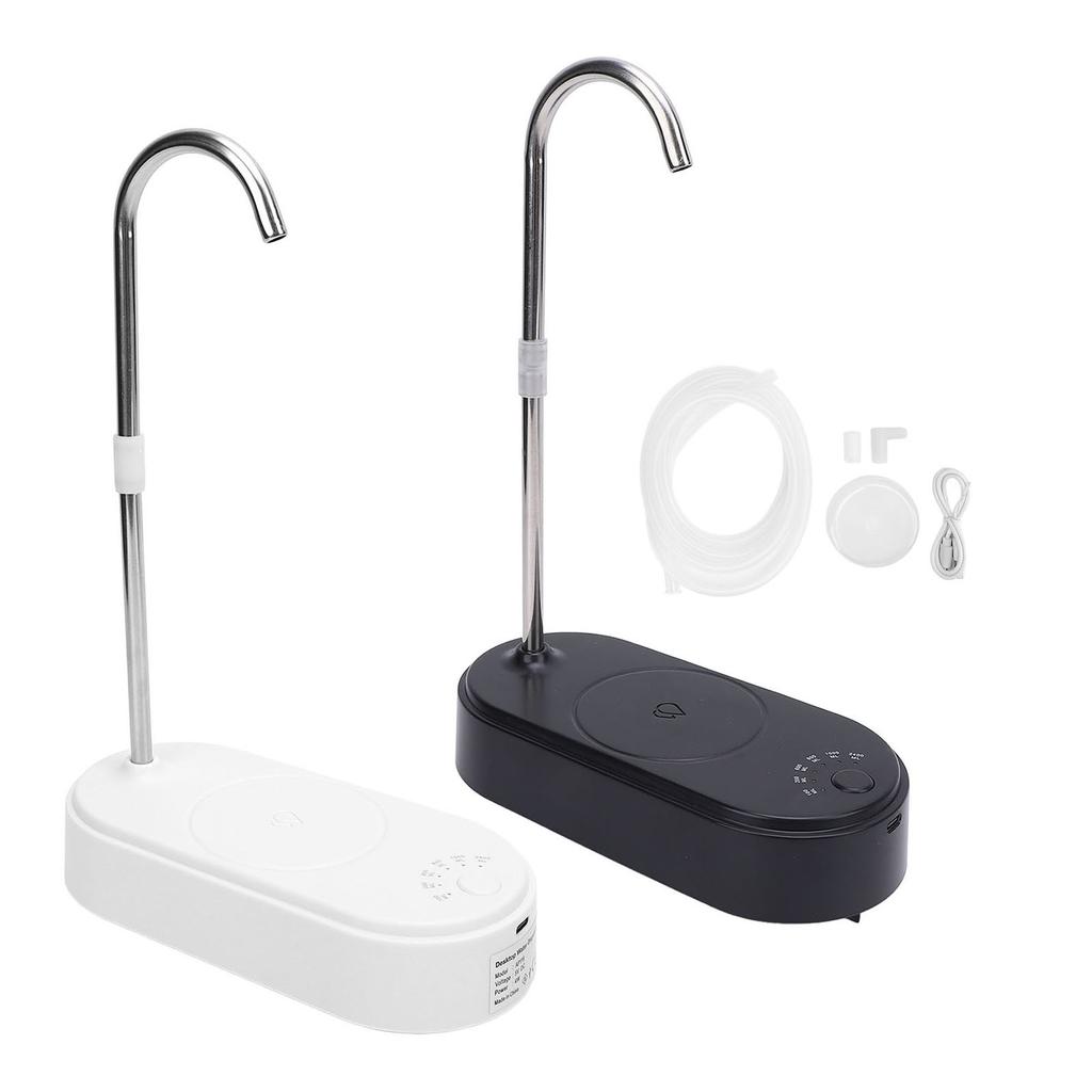 Desktop Water Dispenser with Hose Electric Bottle Drinking Water Pump Tray for Living Room Kitchen B