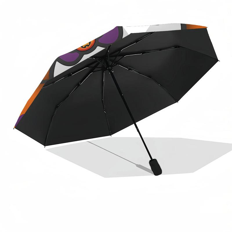 1pc Hello Kitty Halloween Automatic Folding Umbrella] Durable Iron Frame & Rod, Portable Folding, Makes a Great Holiday Gift yy251016268