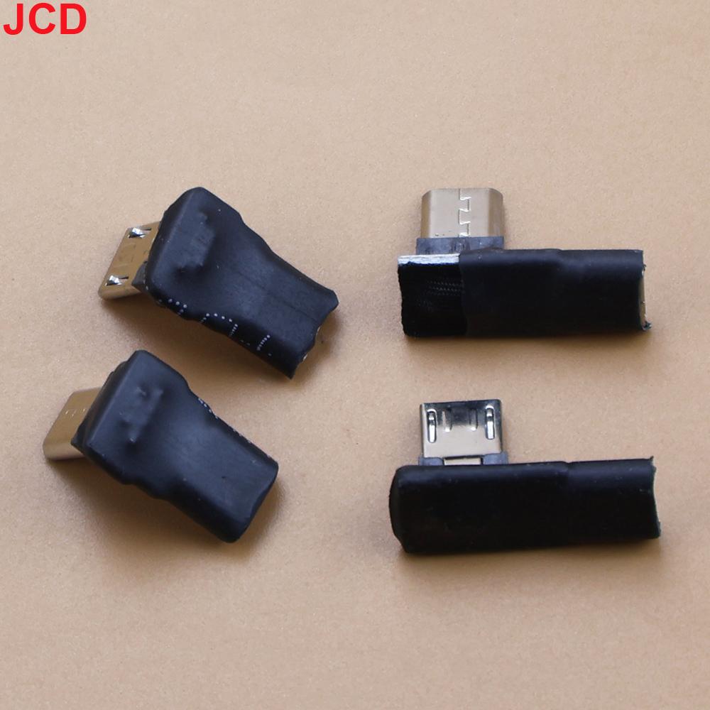 JCD 1pcs 90 Degree USB Left Right Up Angled Micro 5pin Female to Micro USB Male Data Adapter to Mini USB Plug Plug Micro USB