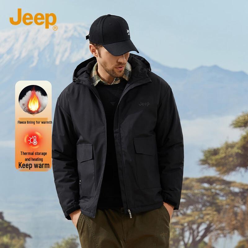JEEP Men's Hooded Winter Padded Jacket