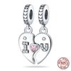 100% Copper Love Mother And Daughter Charms Fitoriginal Bracelets Diy Jewelry Making For Women Gift