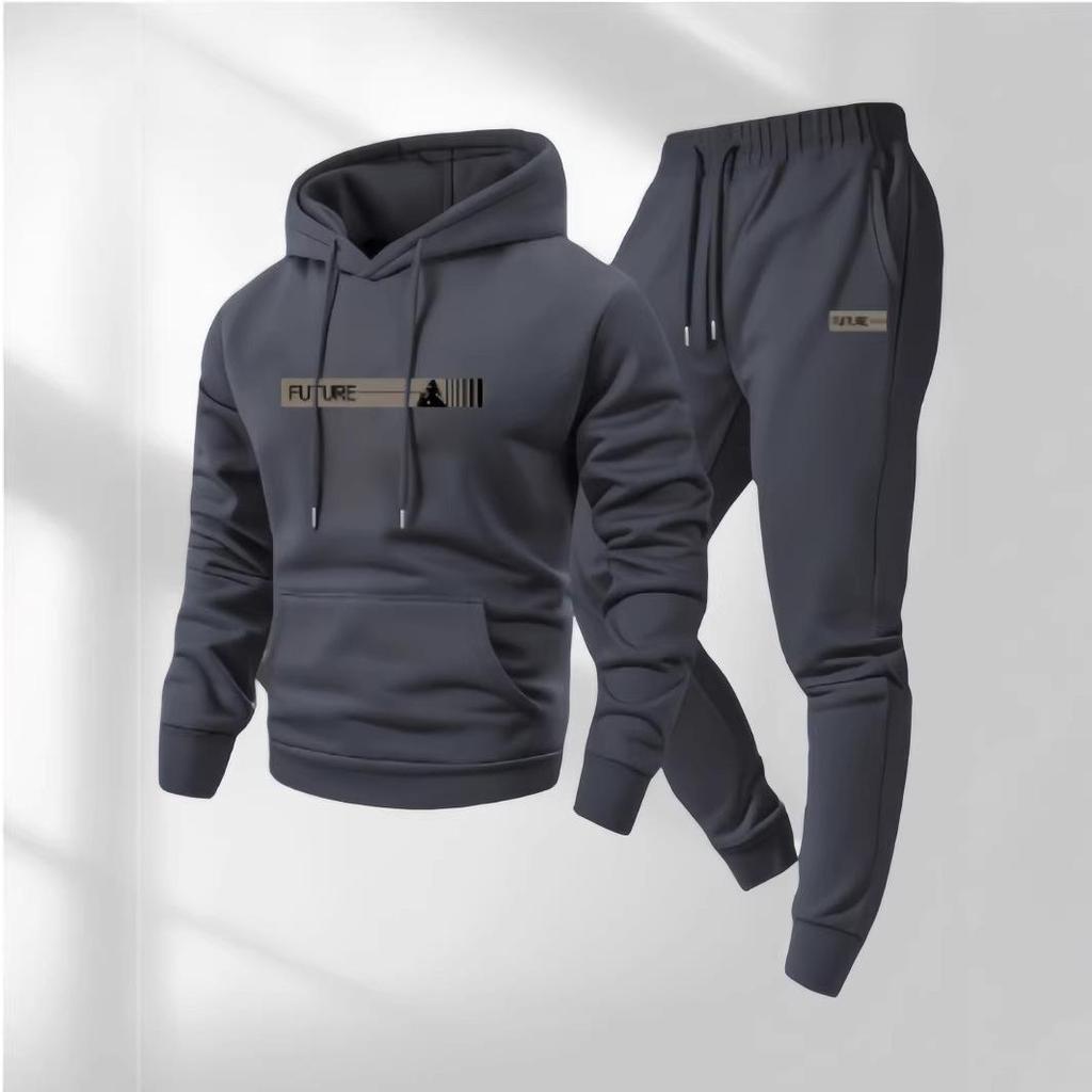European Style Unisex Hoodie & Drawstring Sports Suit