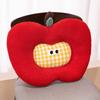 Cute Apple Seat Cushion With Soft Short Plush For Office And Home Comfort Enhancing