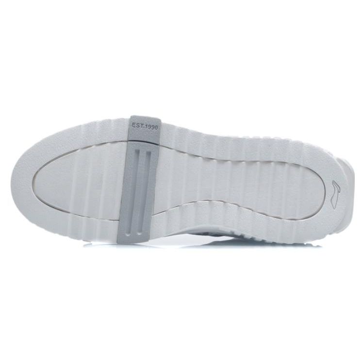 Li Ning 001 Non-Slip Wear-Resistant Low-Top Skate Shoes Women Sneakers Standard-White AGCR152-1