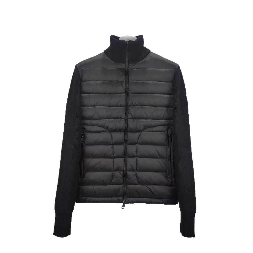 

Чоловіча чорна куртка-бомбер зі вставками на блискавці Mengjia 2025 - Осінньо-зимова колекція 3X Large чорний