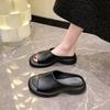 Spring and Summer New Thick-soled Thick-soled Slippers Comfortable and Heightened One-word Sandals