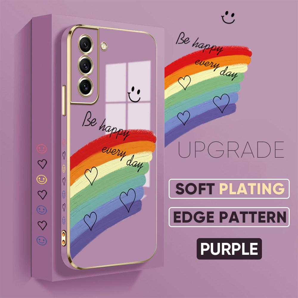 Colorful Printing Patterns Square Edge Pattern Casing Plated Phone Shell Luxury Plating Soft Phone Case for iPhone Motorola Moto OnePlus Samsung